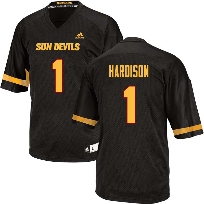 Men #1 Marcus Hardison Arizona State Sun Devils College Football Jerseys Sale-Black - Click Image to Close
